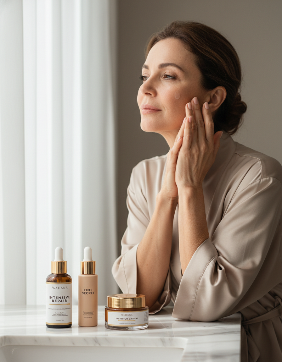 Qual a melhor rotina de skincare para pele madura depois dos 50 anos? - Intensive Repair