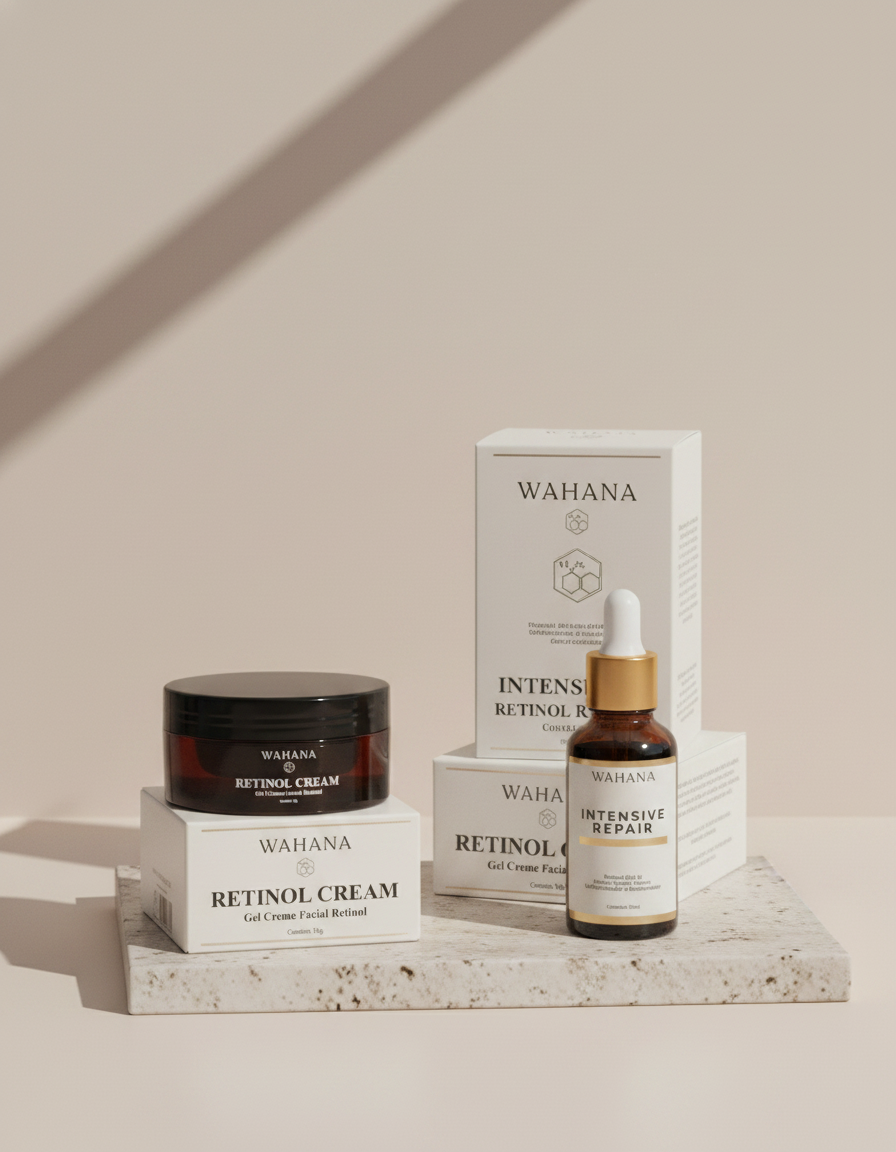 Como montar uma rotina noturna simples e eficaz para pele madura - Retinol Cream e Intensive Repair
