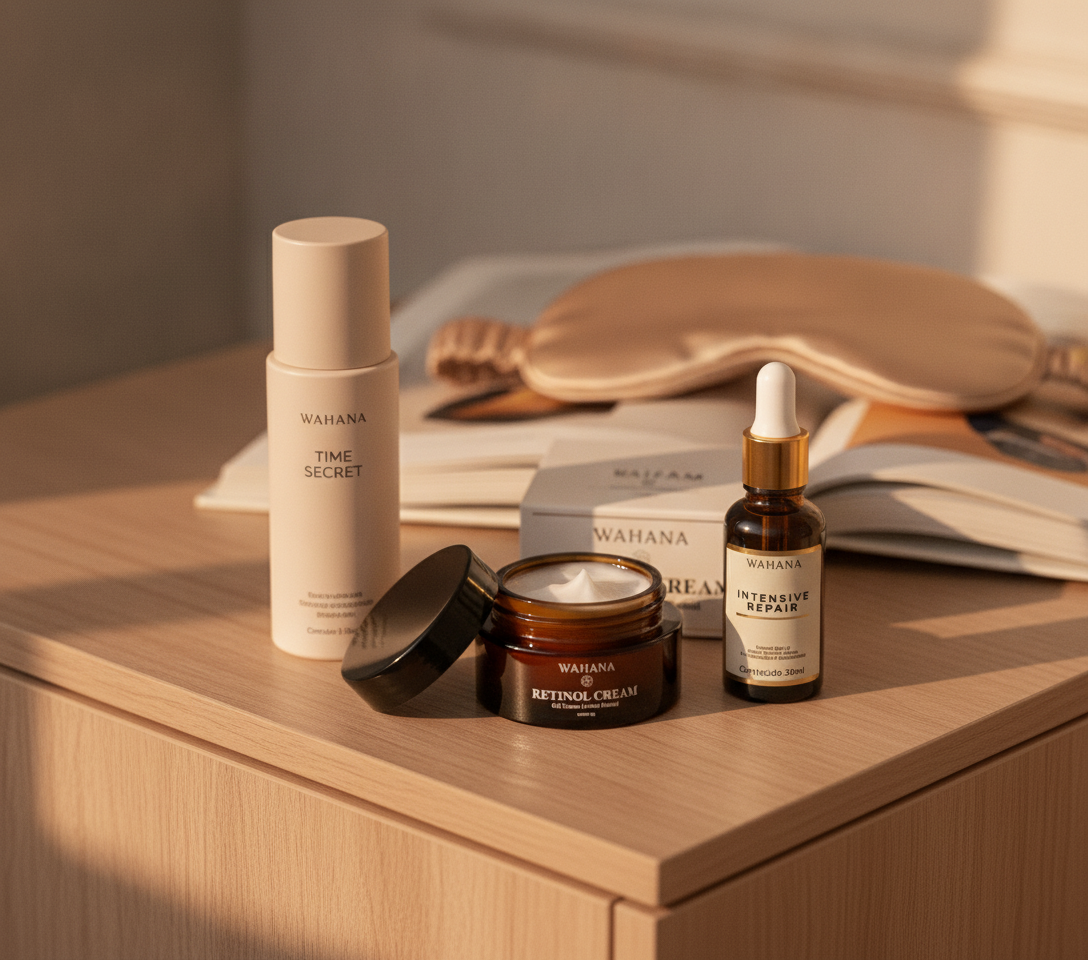 Rotina de Skincare Noturna para Pele Madura: O Guia Passo a Passo - Retinol Cream e Intensive Repair