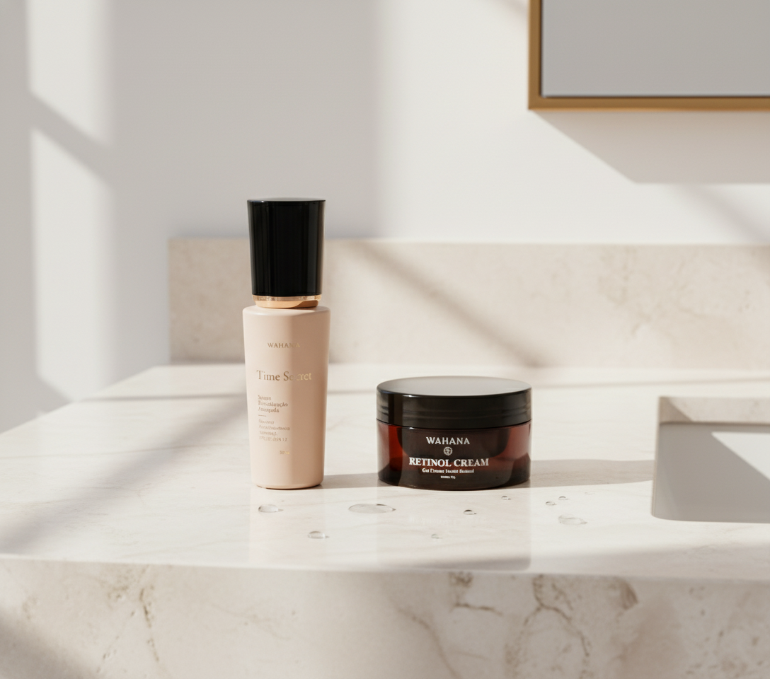 Qual a melhor rotina de skincare para pele madura depois dos 50 anos? - Time Secret e Retinol Cream