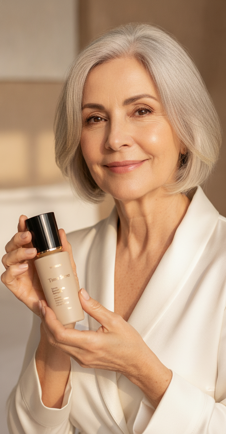 Mulher de 60+ ainda consegue melhorar rugas só com skincare? - Time Secret