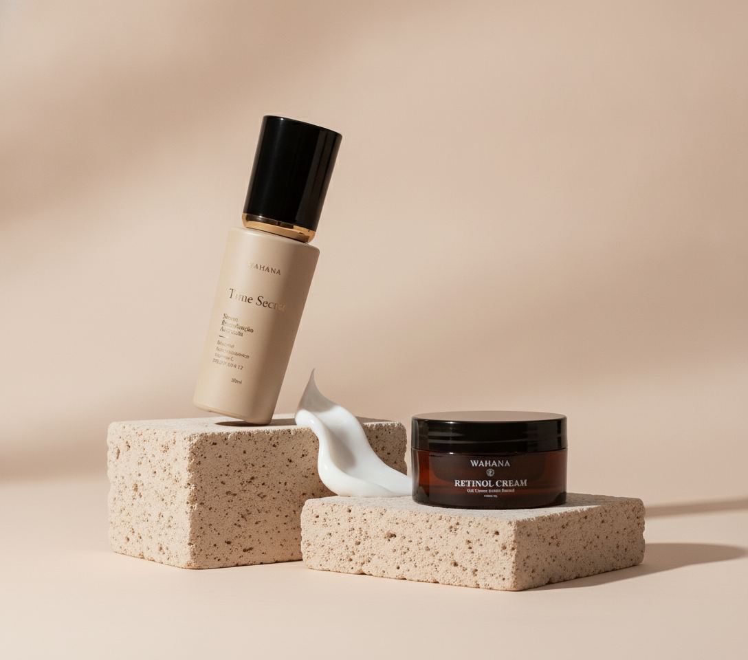 Rotina Skincare 40+: Ativos Essenciais para Firmeza - Time Secret e Retinol Cream