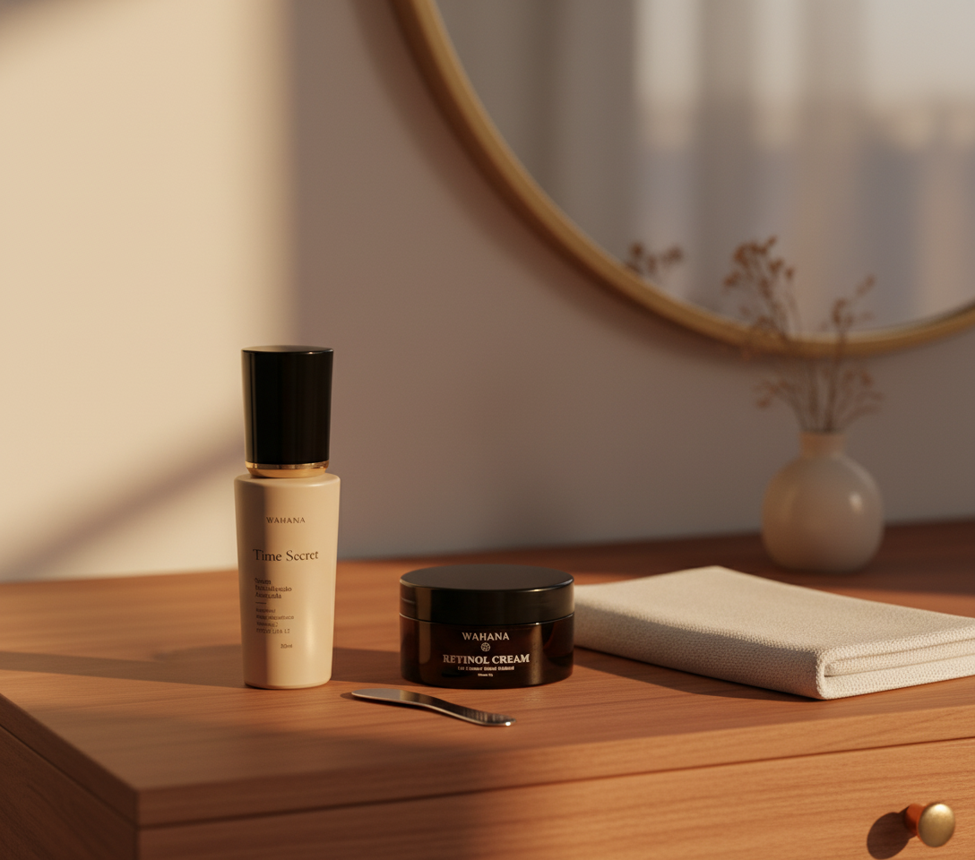 Rotina Skincare 40+: Ativos Essenciais para Firmeza - Time Secret e Retinol Cream