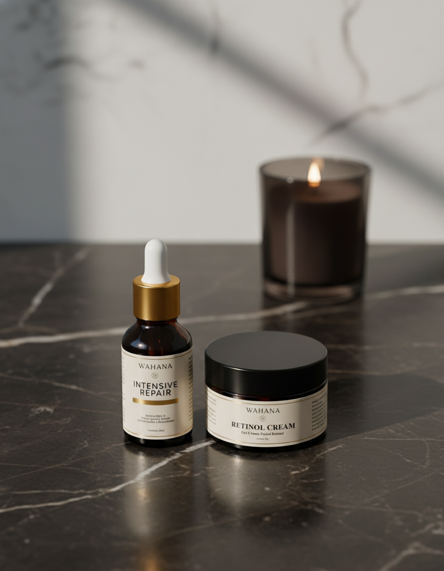 Cuidados Noturnos com a Pele: O Segredo do Sono de Beleza - Retinol Cream e Intensive Repair