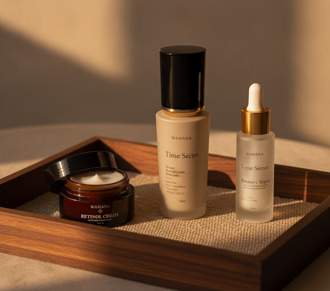 Como Tratar Linhas Finas ao Redor dos Olhos - Time Secret e Retinol Cream