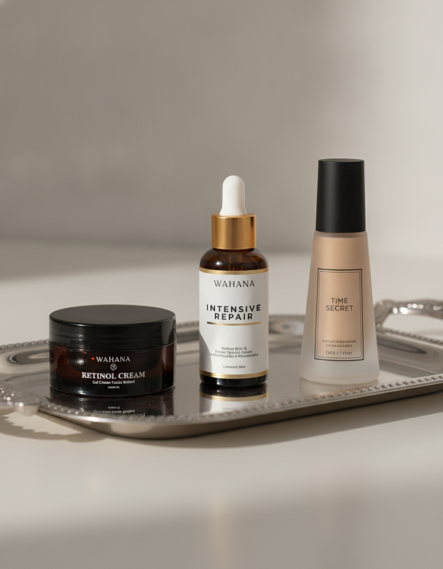 Rotina noturna com retinol para pele madura: Passo a passo - Retinol Cream e Intensive Repair