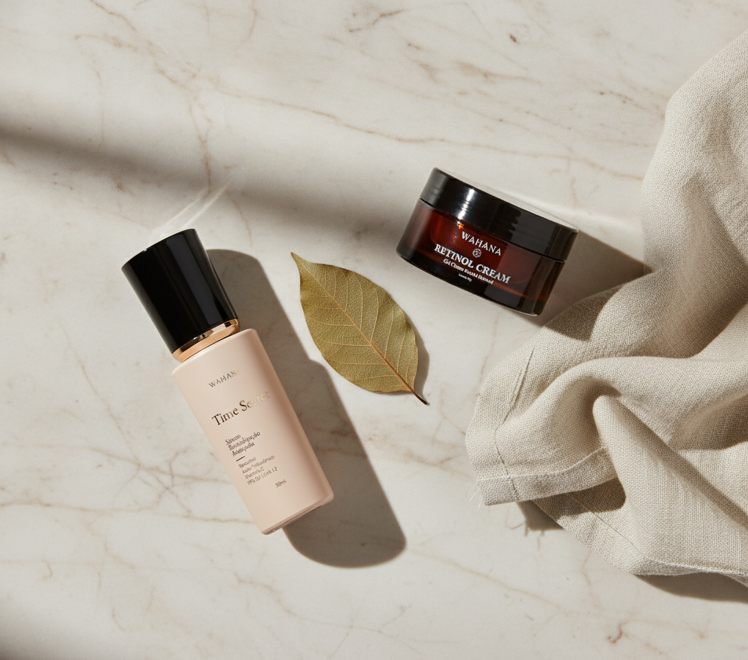 Bakuchiol vs Retinol: Qual o melhor para a pele madura? - Time Secret e Retinol Cream