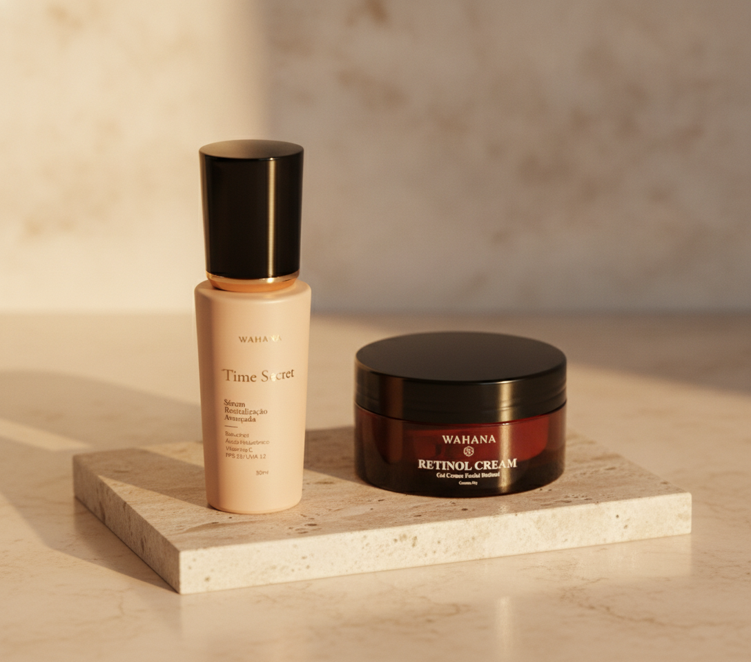 Skincare aos 40 Anos: O Que Muda e Como Adaptar Sua Rotina - Time Secret e Retinol Cream