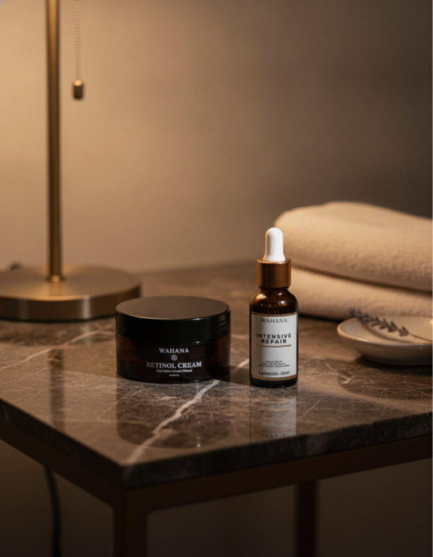 Rotina Noturna Perfeita: O Passo a Passo da Renovação Celular - Retinol Cream e Intensive Repair