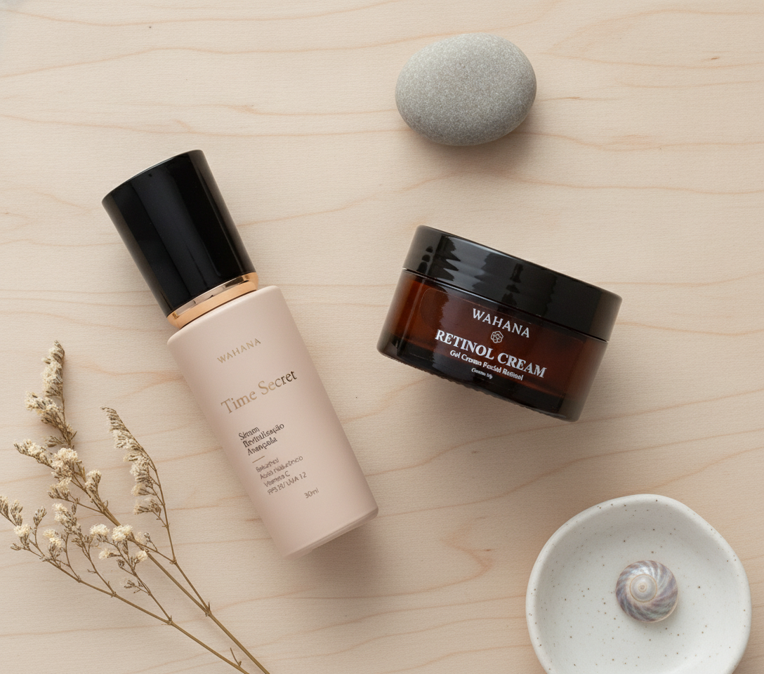 Skincare Anti-Idade aos 40 anos: O Que Realmente Funciona - Time Secret e Retinol Cream