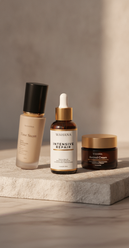 Ingredientes que não podem faltar na sua rotina de skincare 50+ - Intensive Repair e Time Secret