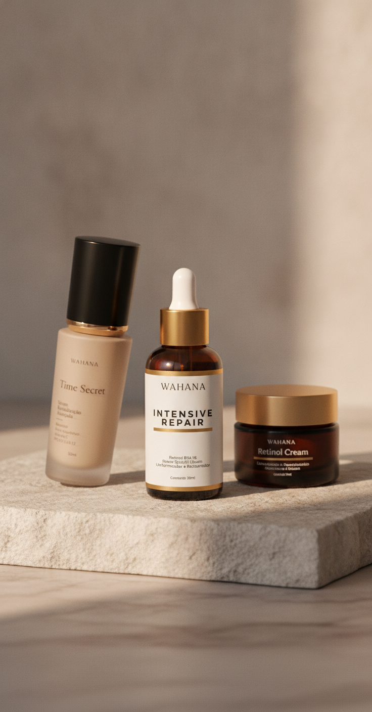 Ingredientes que não podem faltar na sua rotina de skincare 50+ - Intensive Repair e Time Secret