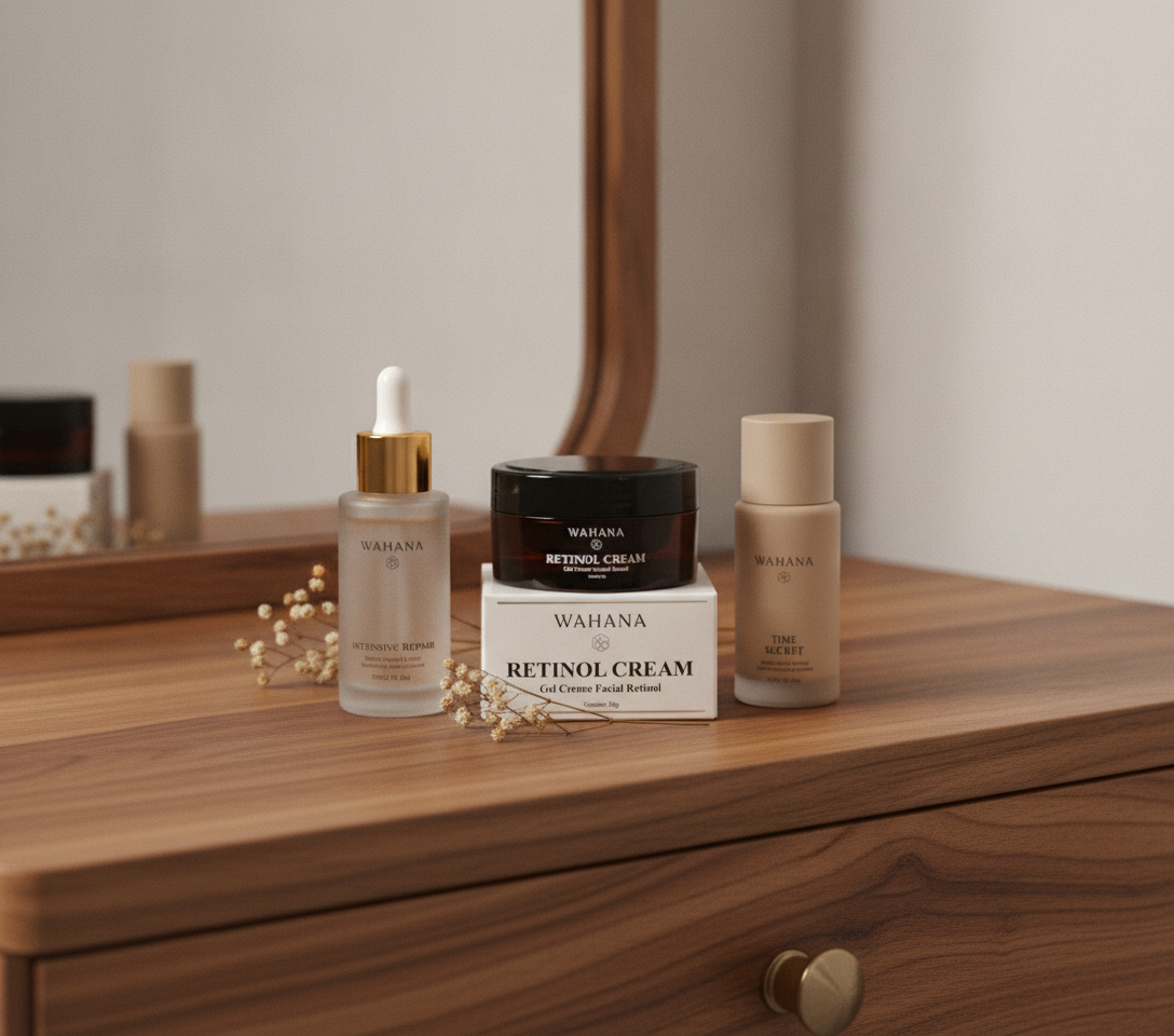 Manchas senis: Como clarear e prevenir com skincare noturno - Retinol Cream