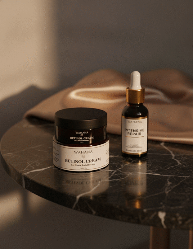 Rotina Noturna para Pele Madura - Retinol Cream e Intensive Repair