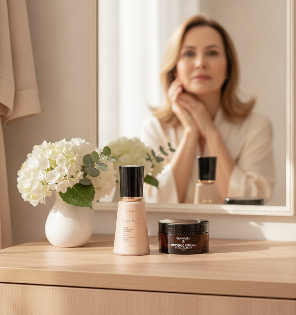 Retinol para pele madura: O guia definitivo de uso e benefícios - Retinol Cream e Time Secret
