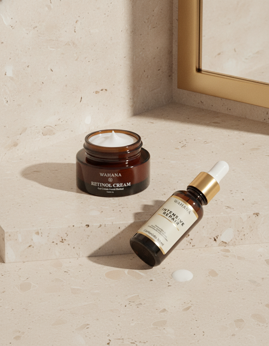 Peptídeos ou Retinol? Entenda a Diferença e Como Combinar - Retinol Cream e Intensive Repair