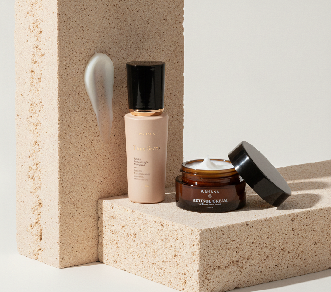 Rotina Skincare 40+: Ativos Indispensáveis para Pele Madura - Time Secret e Retinol Cream