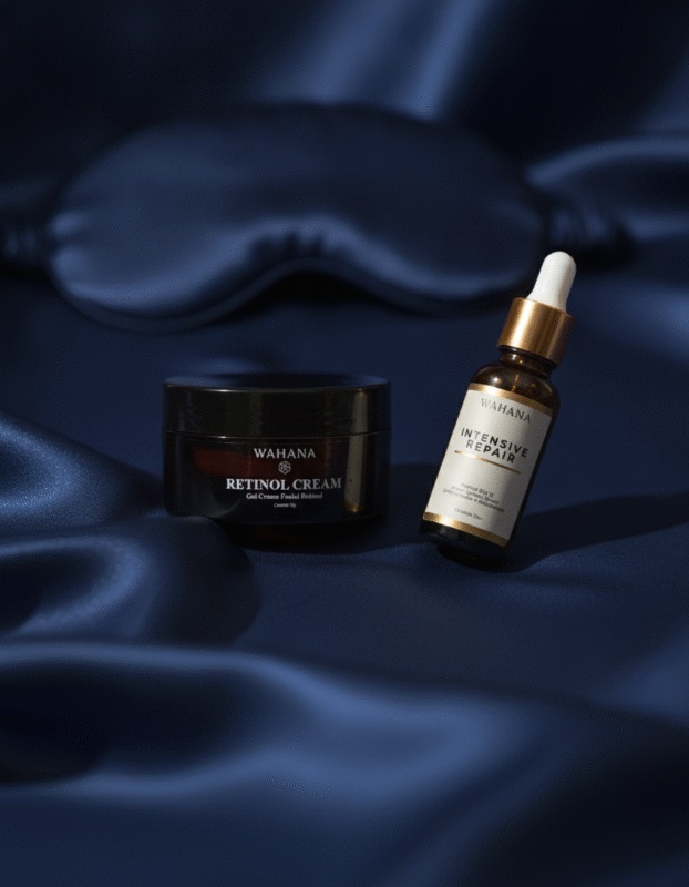 Skincare Noturno: O Segredo da Renovação Celular Durante o Sono - Retinol Cream e Intensive Repair