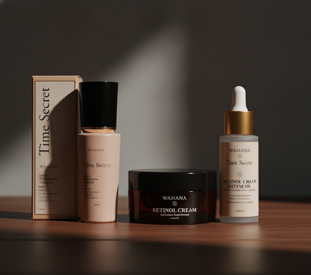 Skincare Anti-Idade aos 40 Anos: O Que Realmente Funciona - Time Secret e Retinol Cream