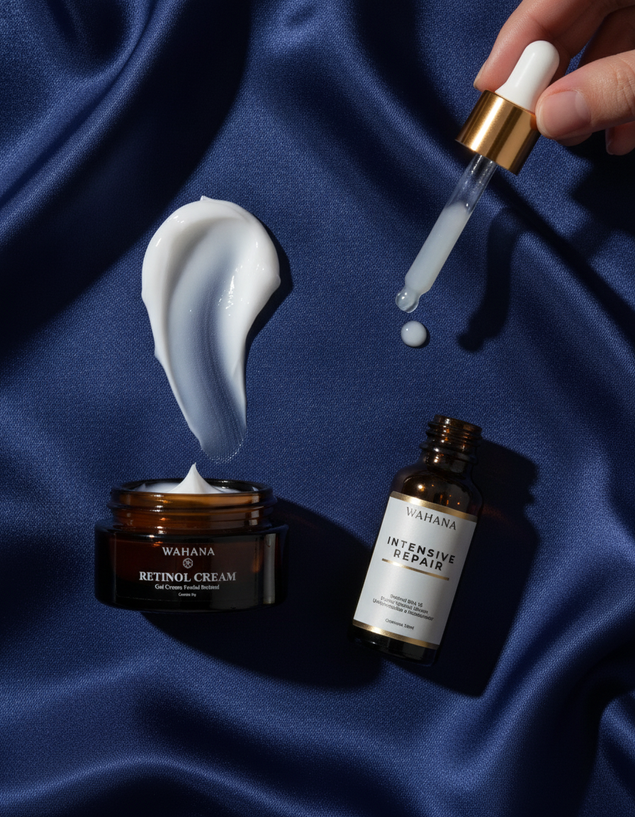 Skincare Noturno Anti-Idade: O Segredo do Ciclo Circadiano da Pele - Retinol Cream e Intensive Repair