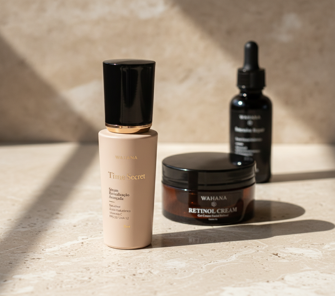Diferença Entre Rugas e Linhas Finas: Como Tratar Cada Uma - Time Secret e Retinol Cream
