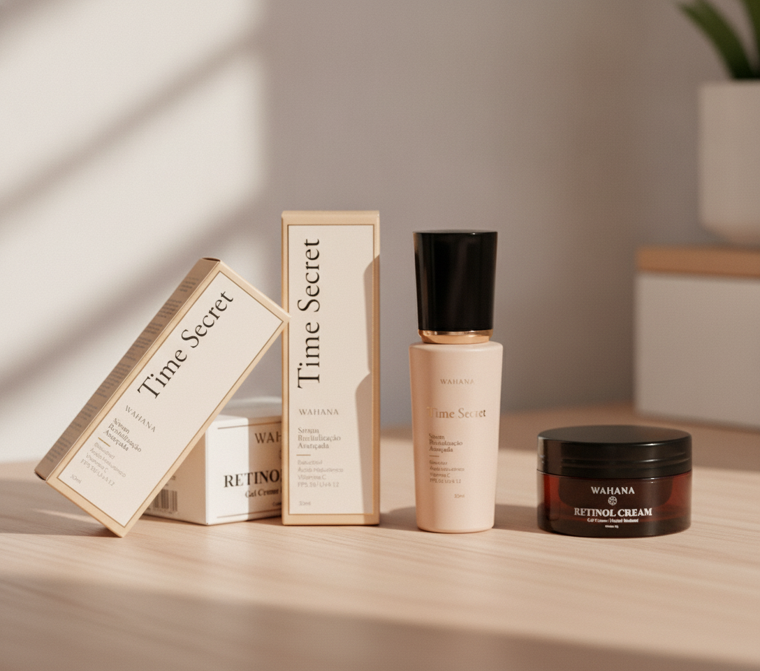 Skincare para Pele Madura 50+: O Que Realmente Funciona? - Time Secret e Retinol Cream