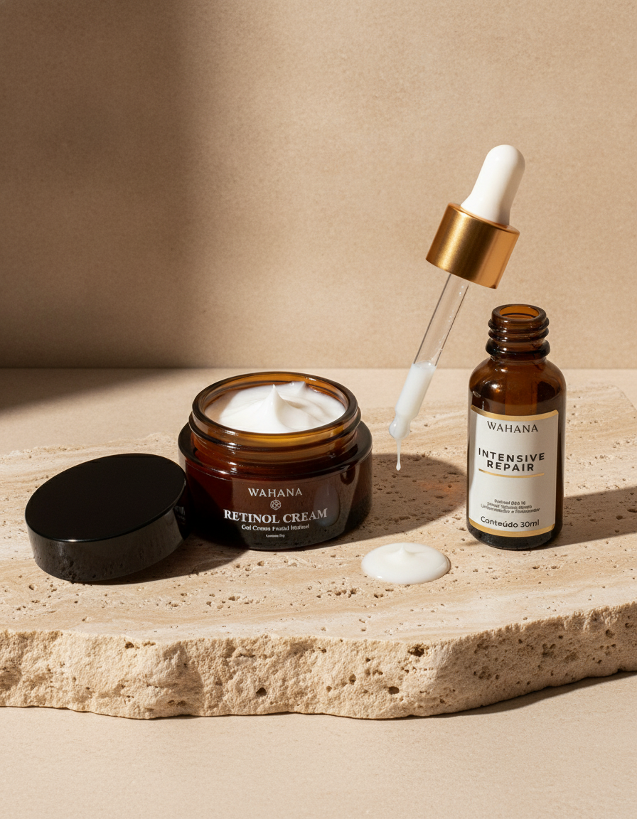 Manchas de Sol: Como Tratar e Uniformizar o Tom da Pele - Retinol Cream e Intensive Repair
