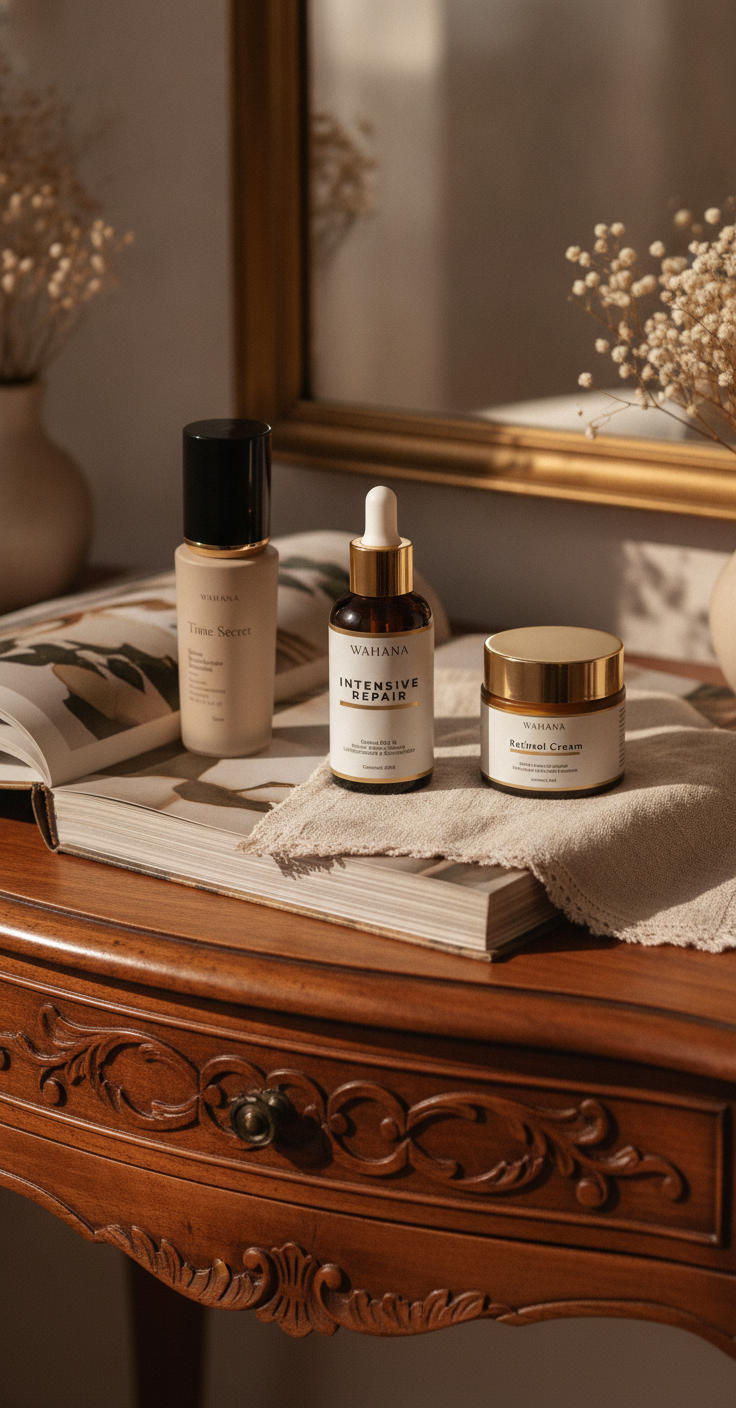 Efeito Lifting Sem Agulhas: O Que a Ciência do Skincare Realmente Pode Fazer - Intensive Repair e Time Secret