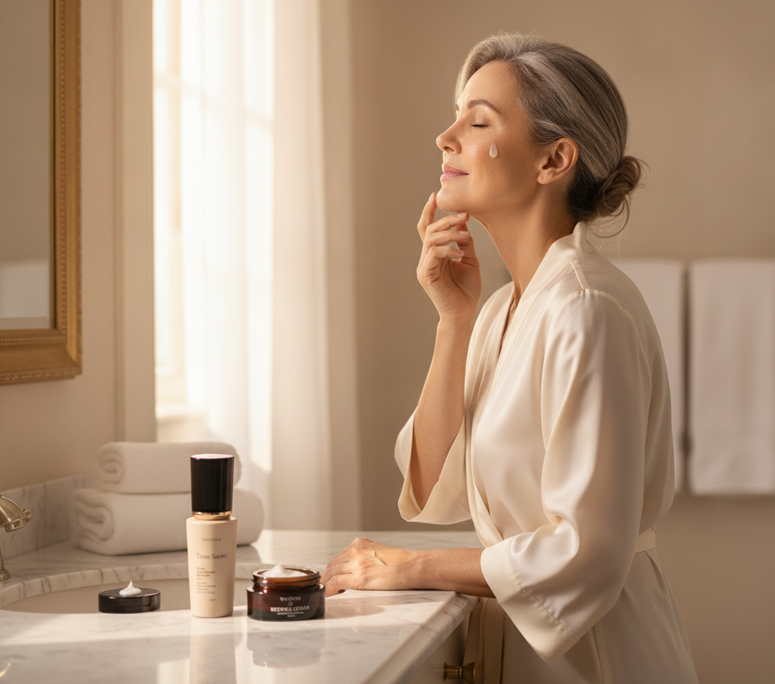 Kit Rejuvenescimento Completo Wahana: A Rotina Definitiva para 50+ - Time Secret e Retinol Cream