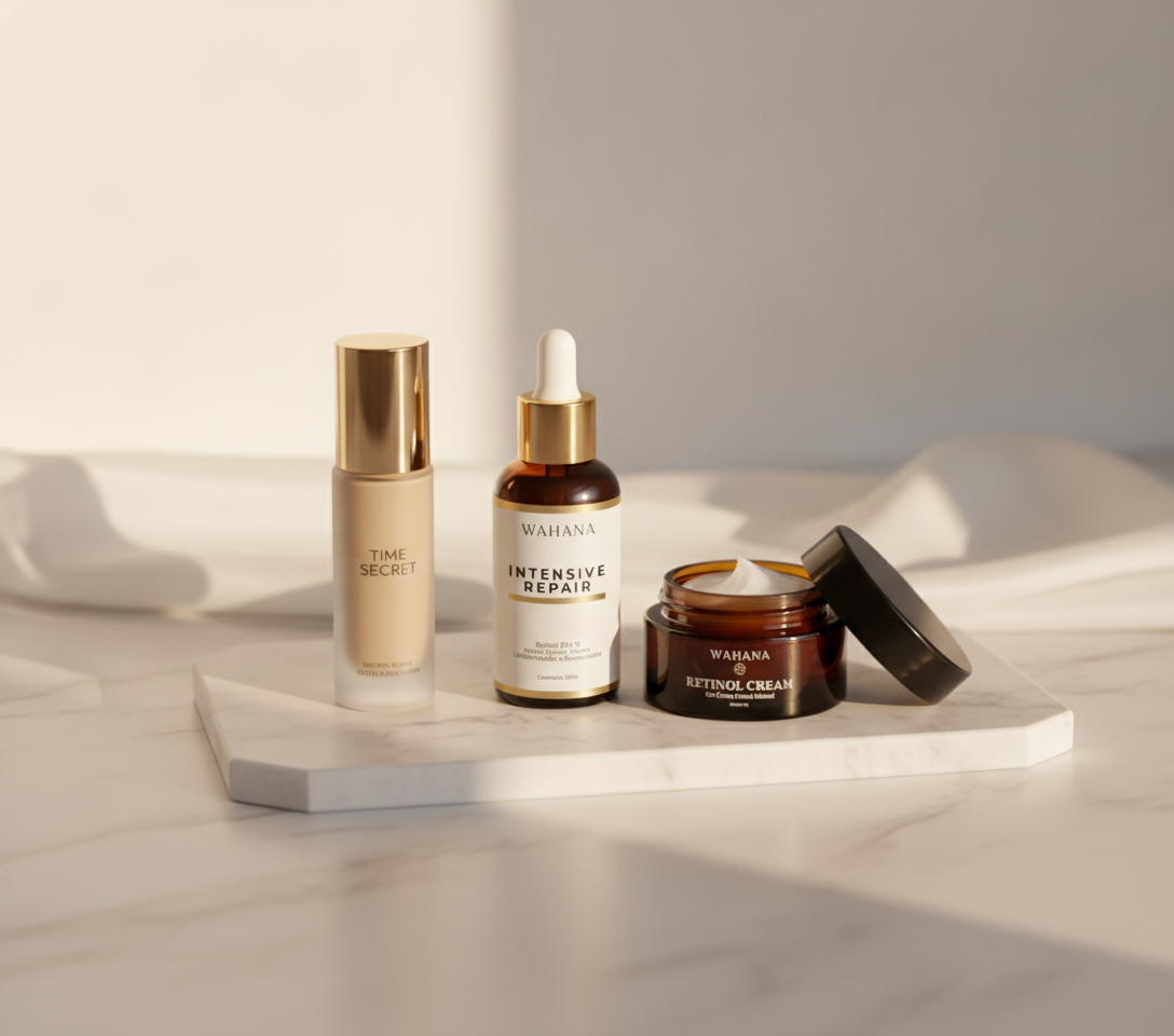 Ácido Hialurônico na Menopausa: O Segredo para Recuperar o Volume Facial - Intensive Repair e Retinol Cream
