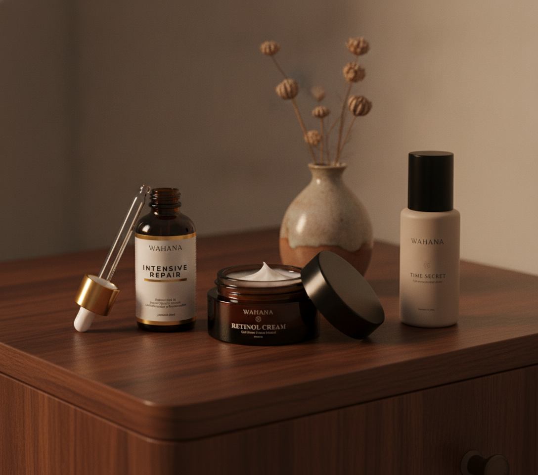 Skincare na menopausa para flacidez e ressecamento - Intensive Repair e Retinol Cream