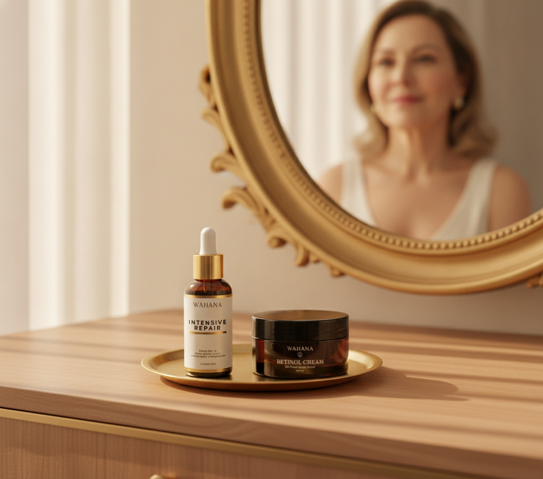 Niacinamida para pele madura com sensibilidade: Benefícios - Intensive Repair e Retinol Cream