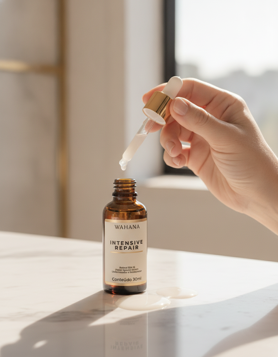 Sérum Intensive Repair para flacidez: Como o retinoide age na pele 50+ - Intensive Repair
