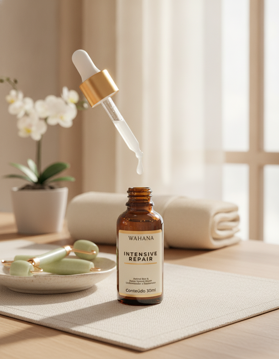 Sérum Intensive Repair para flacidez: Como o retinoide age na pele 50+ - Intensive Repair