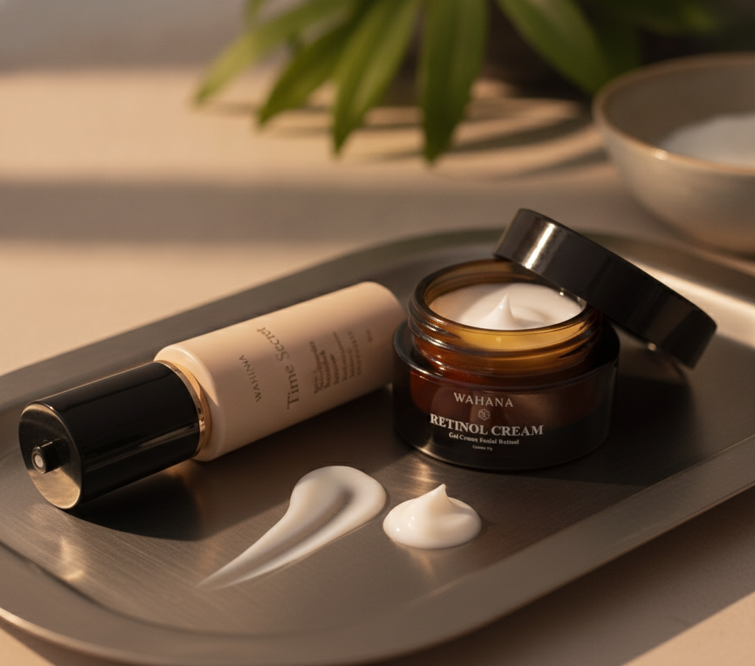 Antioxidantes no Skincare: Por que você precisa deles todos os dias - Time Secret e Retinol Cream