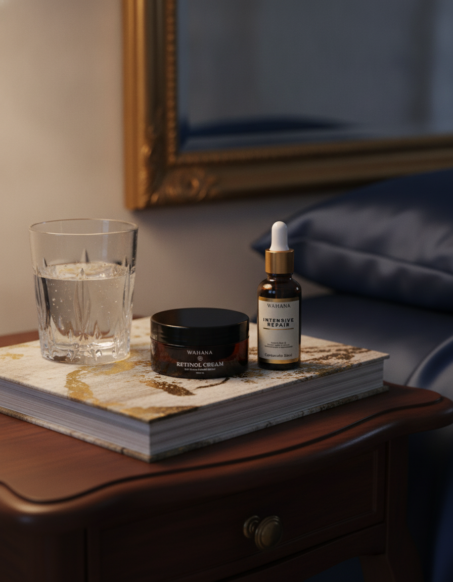 Rotina Noturna de Skincare: O Segredo do Sono da Beleza - Retinol Cream e Intensive Repair