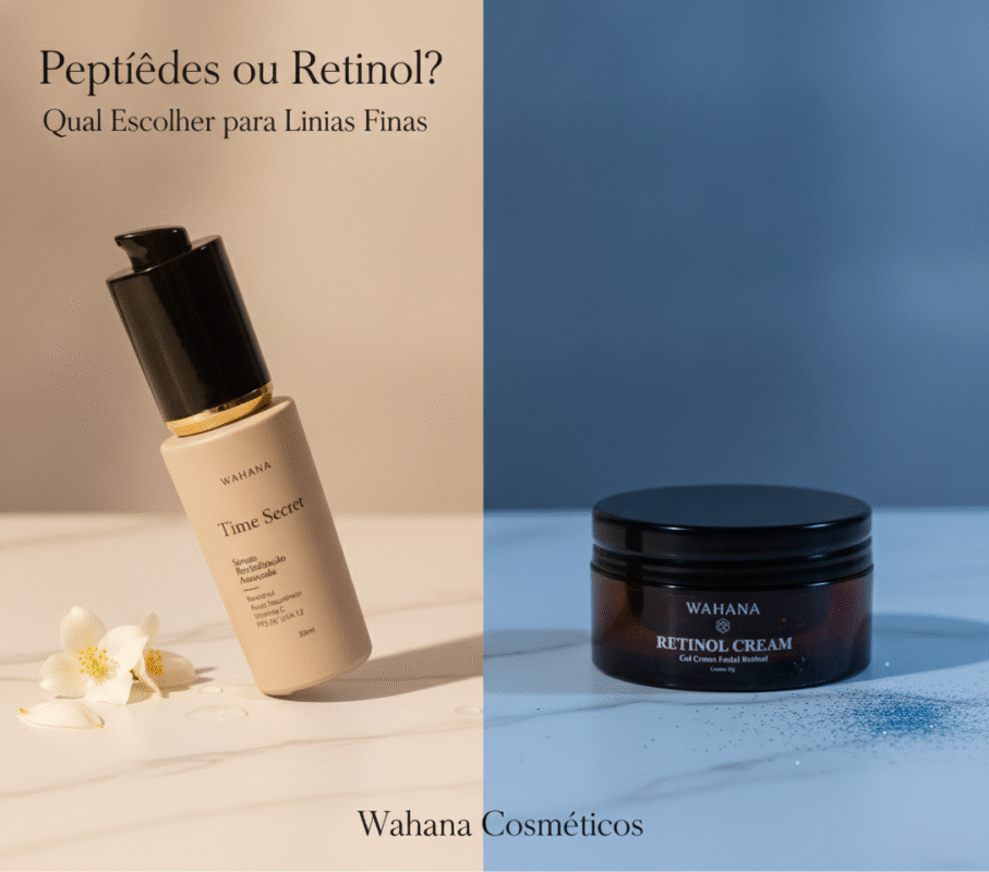 Peptídeos ou Retinol? Qual Escolher para Linhas Finas - Time Secret e Retinol Cream