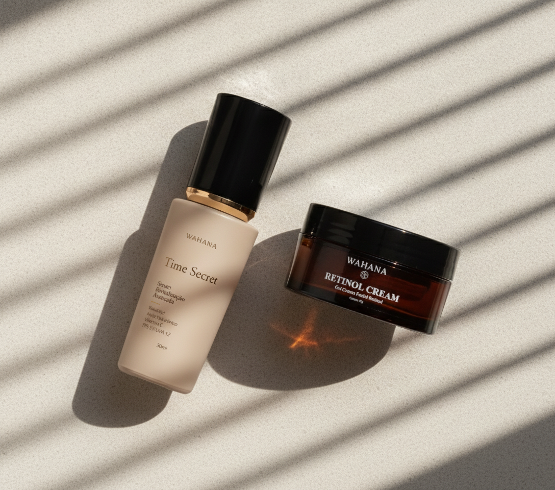 Peptídeos ou Retinol? Qual Escolher para Linhas Finas - Time Secret e Retinol Cream