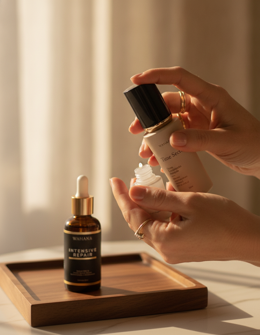 Peptídeos ou Retinol? Qual Escolher para Linhas Finas - Time Secret e Intensive Repair