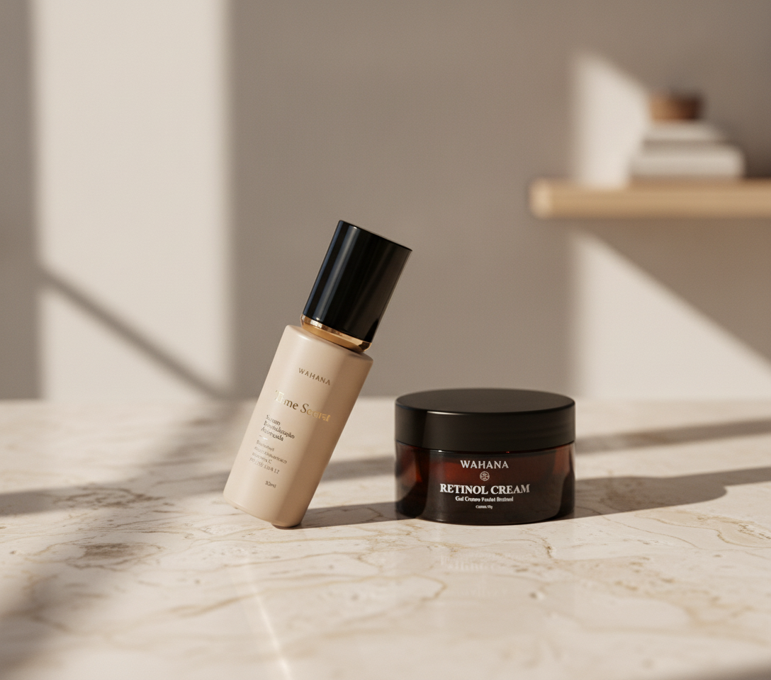 Peptídeos vs Retinol: Qual o Melhor Ativo para a Sua Pele? - Time Secret e Retinol Cream