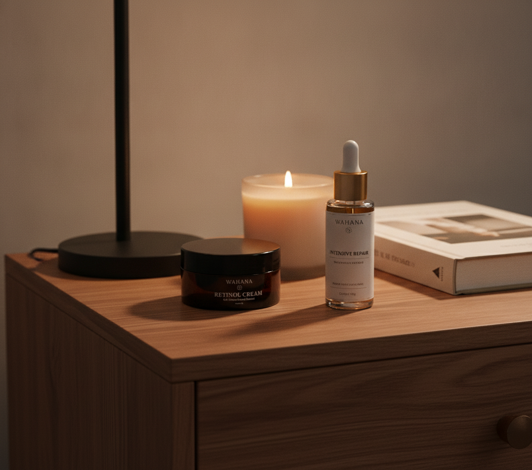 Rotina noturna com retinol para pele madura: Passo a Passo - Retinol Cream